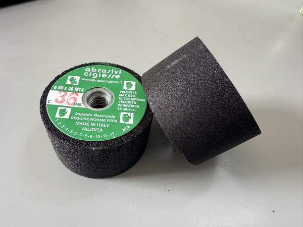 Ø80x46 M14 gr.36 Abrasivi сigiesse Абразивна корундова шарошка