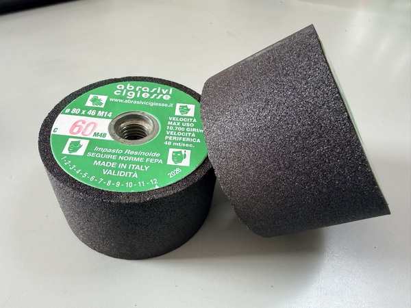 Ø80x46 M14 gr.60 Abrasivi сigiesse Абразивна корундова шарошка
